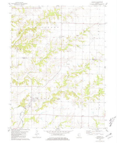 United States Geological Survey Loraine, IL (1981, 24000-Scale) digital map