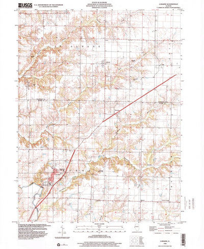 United States Geological Survey Loraine, IL (1998, 24000-Scale) digital map
