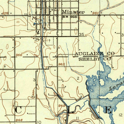 United States Geological Survey Loramie, OH (1911, 62500-Scale) digital map