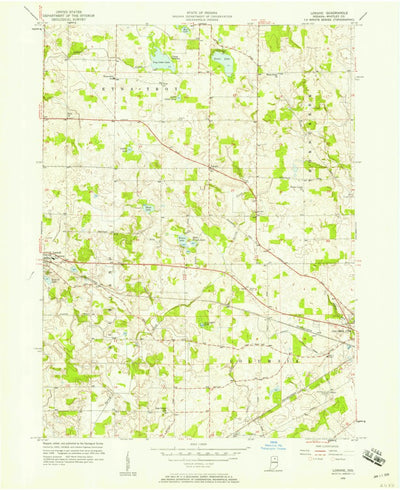 United States Geological Survey Lorane, IN (1956, 24000-Scale) digital map