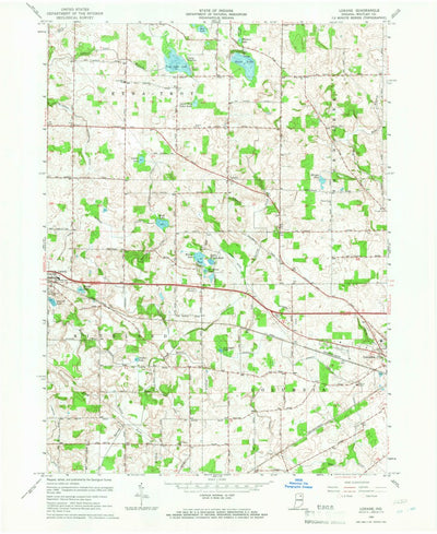 United States Geological Survey Lorane, IN (1965, 24000-Scale) digital map