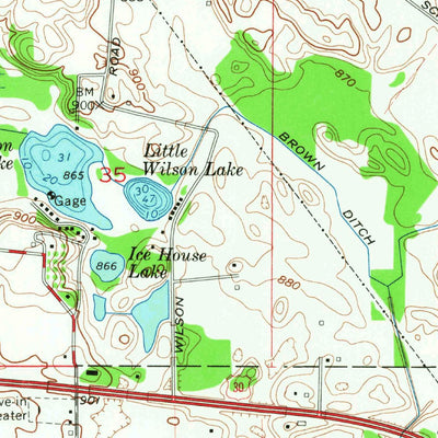 United States Geological Survey Lorane, IN (1965, 24000-Scale) digital map