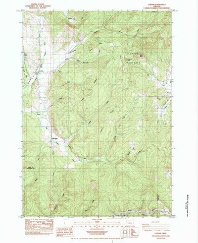 United States Geological Survey Lorane, OR (1984, 24000-Scale) digital map