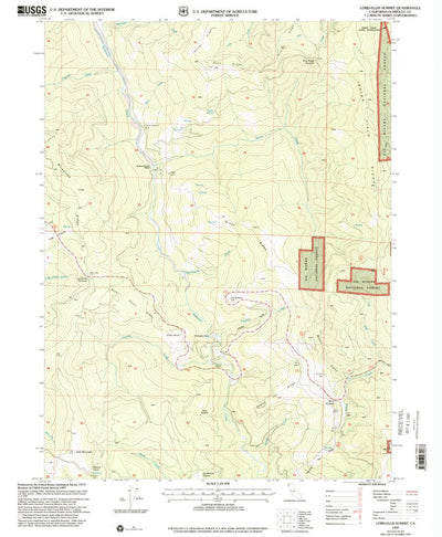 United States Geological Survey Lord-Ellis Summit, CA (1997, 24000-Scale) digital map