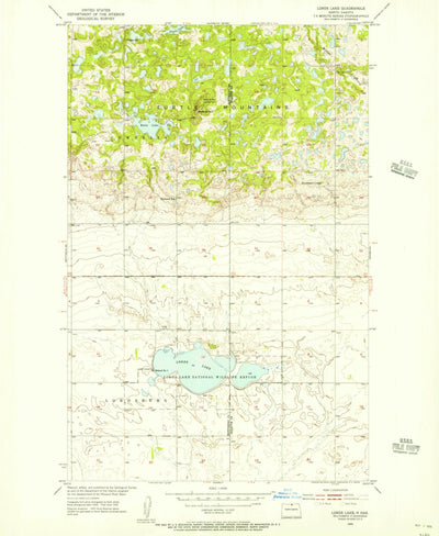 United States Geological Survey Lords Lake, ND (1955, 24000-Scale) digital map