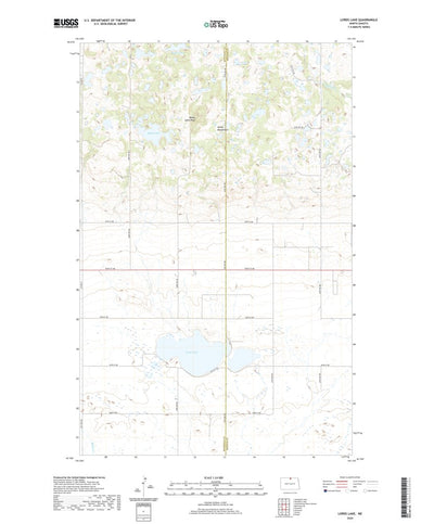 United States Geological Survey Lords Lake, ND (2020, 24000-Scale) digital map