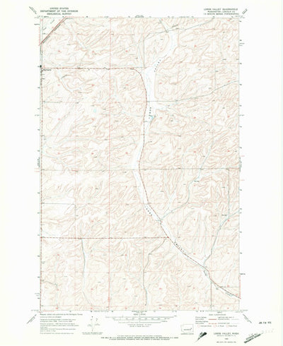 United States Geological Survey Lords Valley, WA (1969, 24000-Scale) digital map