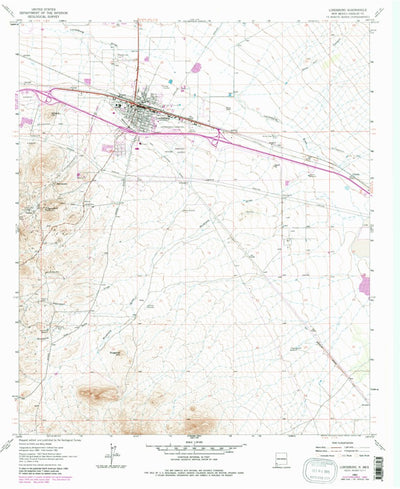 United States Geological Survey Lordsburg, NM (1963, 24000-Scale) digital map