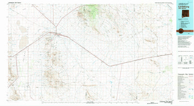 United States Geological Survey Lordsburg, NM (1981, 100000-Scale) digital map