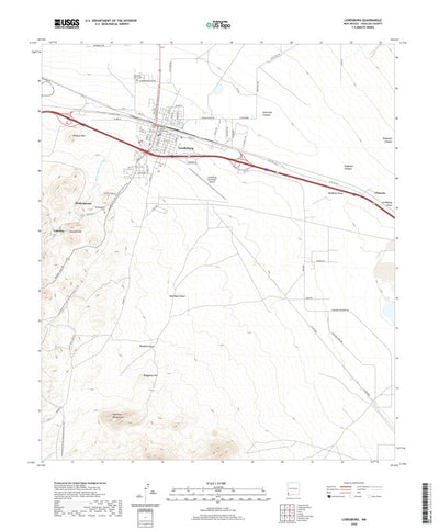 United States Geological Survey Lordsburg, NM (2020, 24000-Scale) digital map