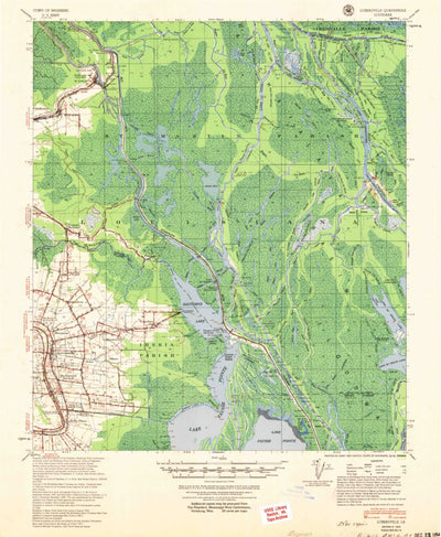 United States Geological Survey Loreauville, LA (1954, 62500-Scale) digital map