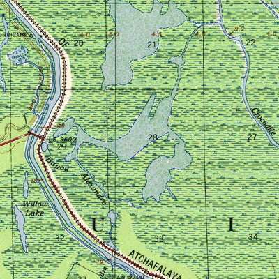 United States Geological Survey Loreauville, LA (1954, 62500-Scale) digital map