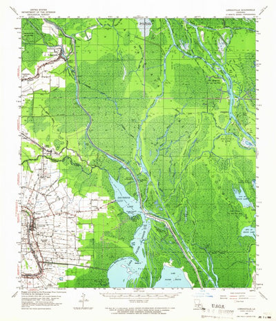 United States Geological Survey Loreauville, LA (1960, 62500-Scale) digital map