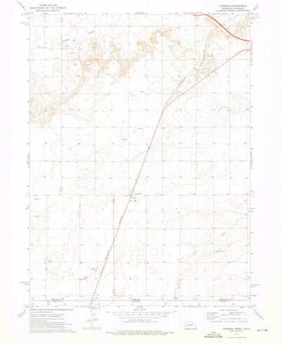 United States Geological Survey Lorenzo, NE-CO (1972, 24000-Scale) digital map