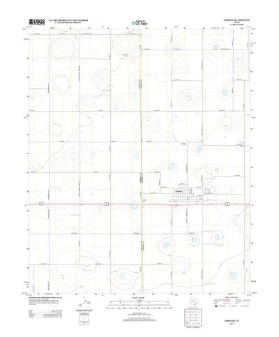 United States Geological Survey Lorenzo, TX (2012, 24000-Scale) digital map