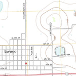 United States Geological Survey Lorenzo, TX (2012, 24000-Scale) digital map