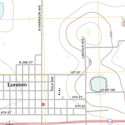 United States Geological Survey Lorenzo, TX (2012, 24000-Scale) digital map