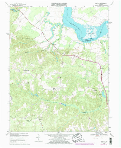 United States Geological Survey Loretto, VA (1968, 24000-Scale) digital map