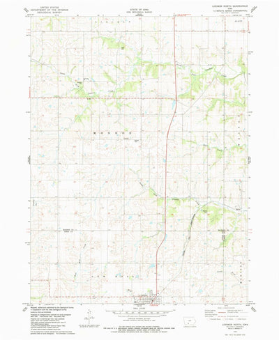 United States Geological Survey Lorimor North, IA (1983, 24000-Scale) digital map