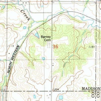 United States Geological Survey Lorimor North, IA (1983, 24000-Scale) digital map
