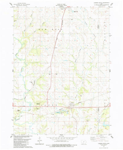 United States Geological Survey Lorimor South, IA (1983, 24000-Scale) digital map