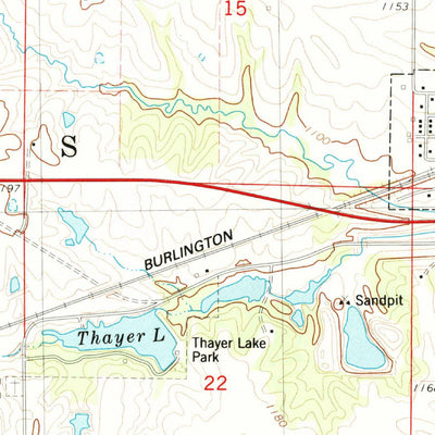 United States Geological Survey Lorimor South, IA (1983, 24000-Scale) digital map