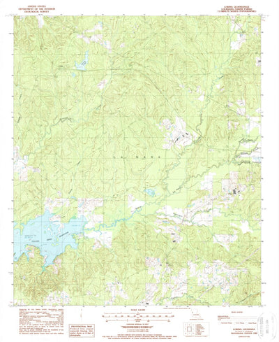 United States Geological Survey Loring, LA (1988, 24000-Scale) digital map