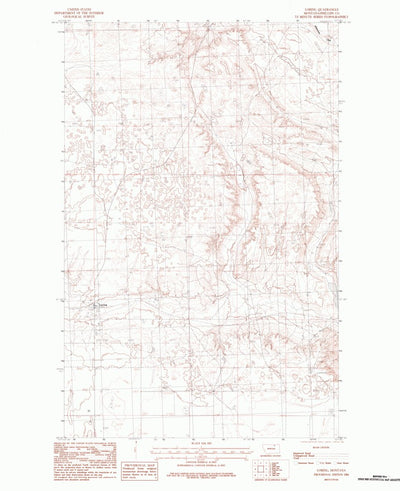 United States Geological Survey Loring, MT (1984, 24000-Scale) digital map