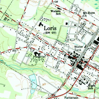 United States Geological Survey Loris, SC (1962, 24000-Scale) digital map