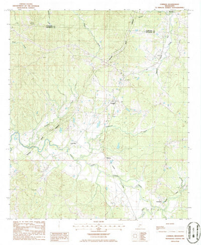 United States Geological Survey Lorman, MS (1986, 24000-Scale) digital map