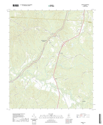 United States Geological Survey Lorman, MS (2020, 24000-Scale) digital map