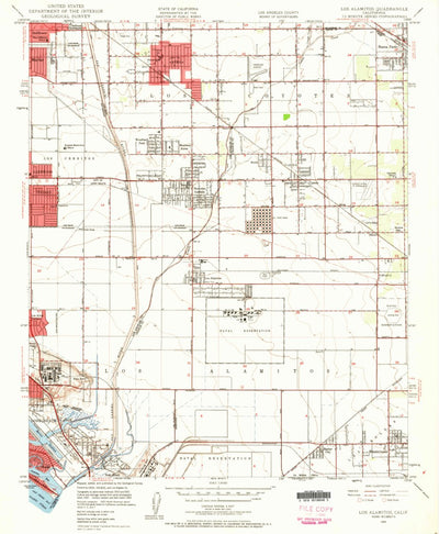 United States Geological Survey Los Alamitos, CA (1949, 24000-Scale) digital map