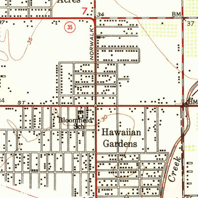 United States Geological Survey Los Alamitos, CA (1949, 24000-Scale) digital map