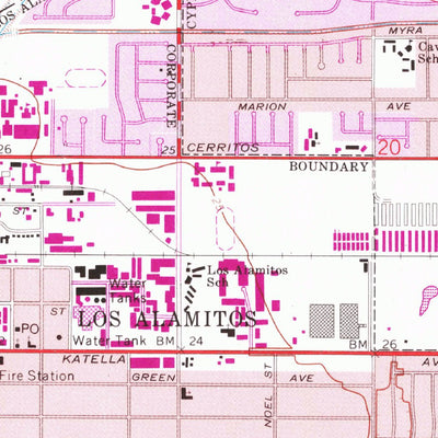 United States Geological Survey Los Alamitos, CA (1964, 24000-Scale) digital map