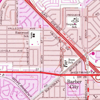 United States Geological Survey Los Alamitos, CA (1964, 24000-Scale) digital map