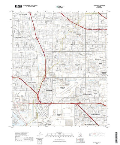 United States Geological Survey Los Alamitos, CA (2018, 24000-Scale) digital map