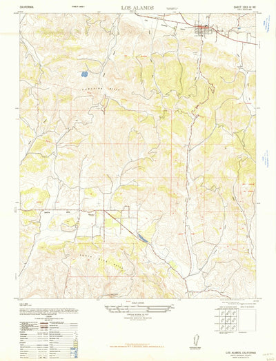 United States Geological Survey Los Alamos, CA (1948, 24000-Scale) digital map
