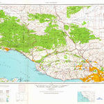 United States Geological Survey Los Angeles, CA (1959, 250000-Scale) digital map