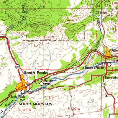 United States Geological Survey Los Angeles, CA (1959, 250000-Scale) digital map