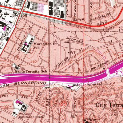 United States Geological Survey Los Angeles, CA (1966, 24000-Scale) digital map