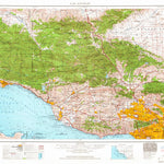 United States Geological Survey Los Angeles, CA (1966, 250000-Scale) digital map