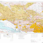 United States Geological Survey Los Angeles, CA (1975, 250000-Scale) digital map