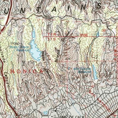 United States Geological Survey Los Angeles, CA (1979, 100000-Scale) digital map