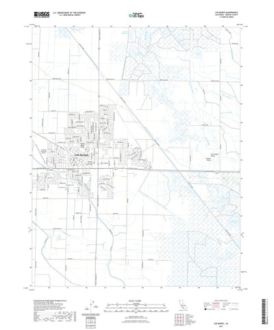 Los Banos, CA (2021, 24000-Scale) Map by United States Geological ...