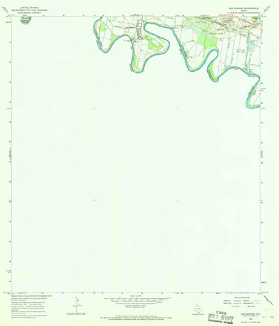 United States Geological Survey Los Ebanos, TX (1965, 24000-Scale) digital map