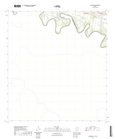 United States Geological Survey Los Ebanos, TX (2022, 24000-Scale) digital map