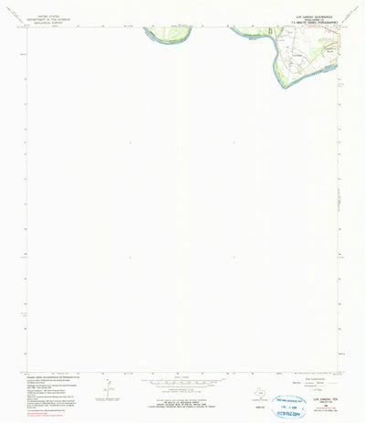 United States Geological Survey Los Garzas, TX (1965, 24000-Scale) digital map