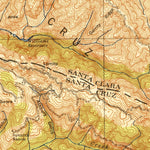 United States Geological Survey Los Gatos, CA (1943, 62500-Scale) digital map