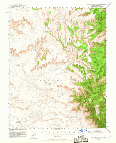 United States Geological Survey Los Gigantes Buttes, AZ (1953, 62500-Scale) digital map