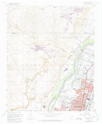 United States Geological Survey Los Griegos, NM (1960, 24000-Scale) digital map